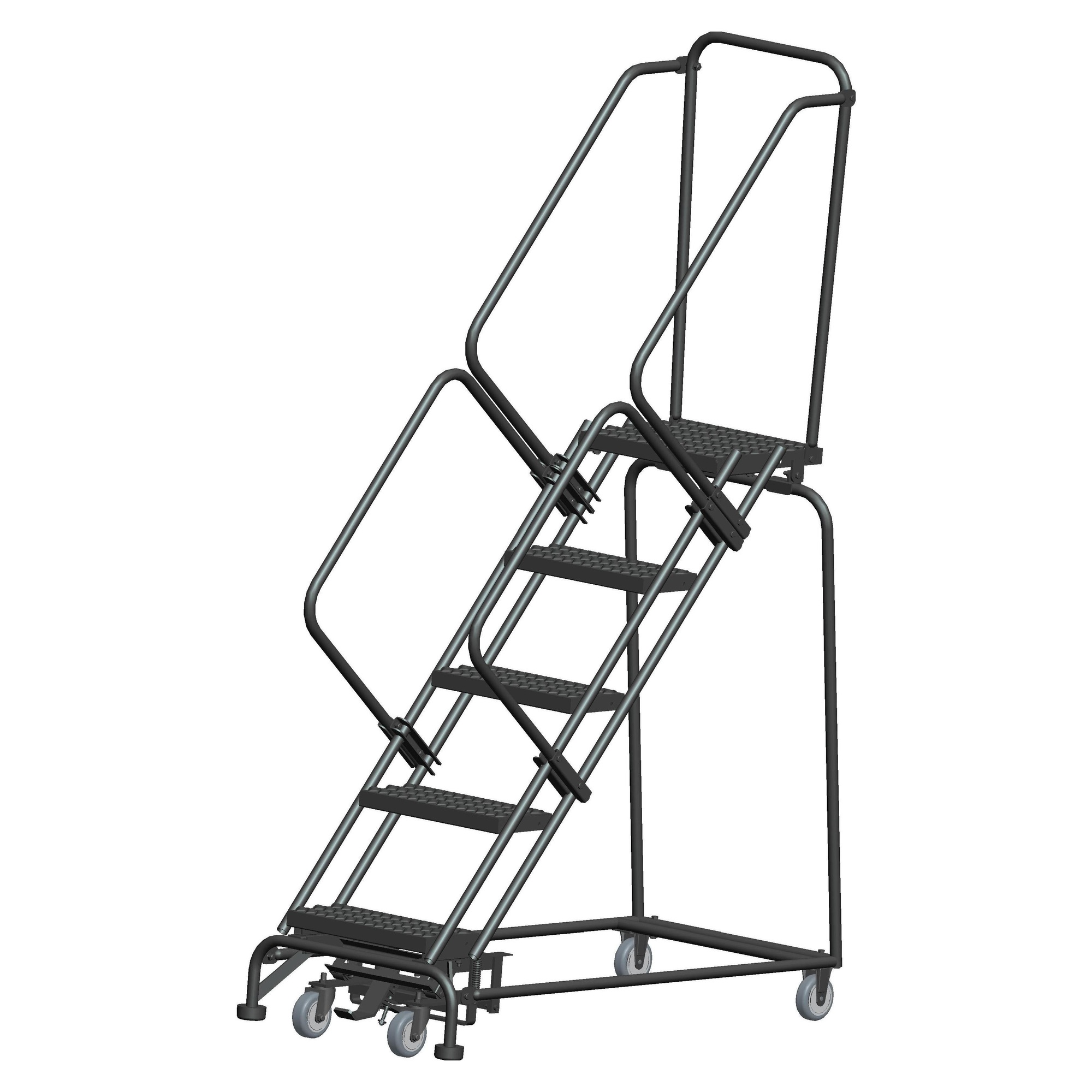Ballymore, Rolling Ladder, Overall Height 83 in, Steps 5 Material Steel, Model# WA-SW52414P